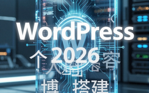 WordPress 个人博客搭建步骤:2026 服务商对比与避坑指南